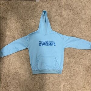 Sky Blue Graphic Women's Hoodie